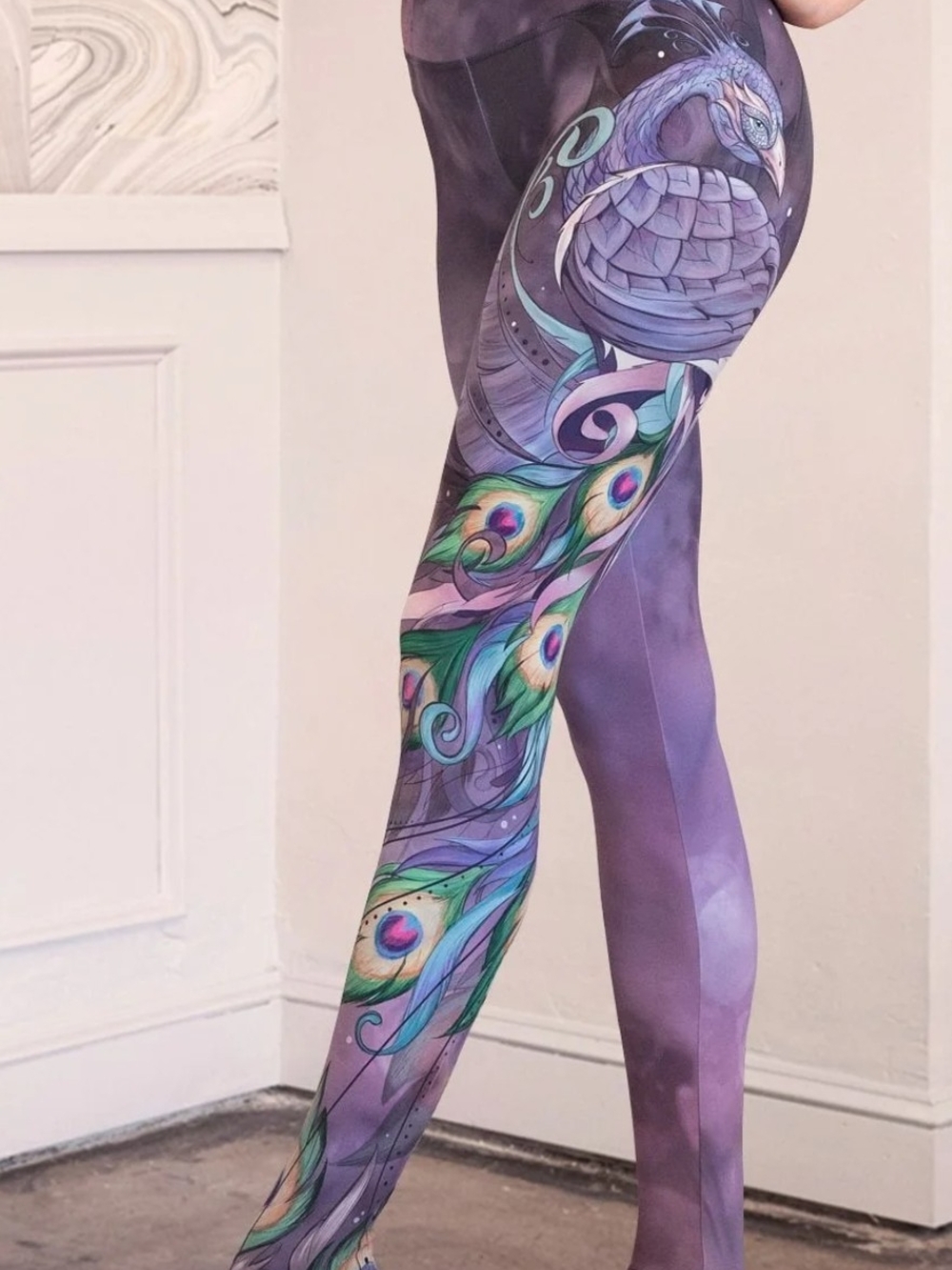 Eagle Rock Workshop Peacock Leggings - Size XXL